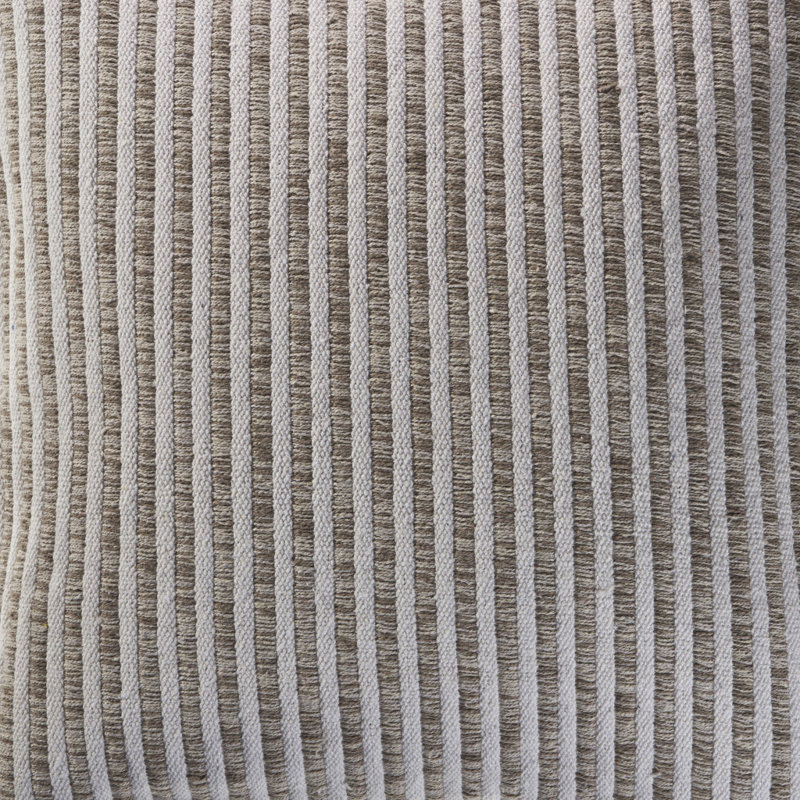 Coussin à fermeture à glissière 100% coton 22 po x 22 po 22 po, Beige / Crème