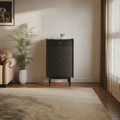 Modern Simple Boxwood Entrance Cabinet Solid Wood Accent Chest
