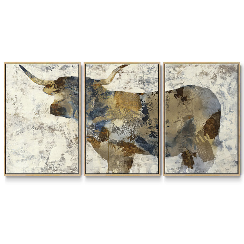 Standout - Multi Piece Framed Canvas, H 24 po x l 48 po x P 2 po, Naturel