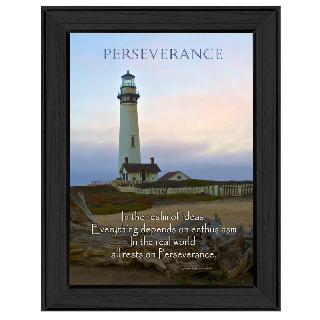 Perseverance Framed Wall Art for Living Room, Home Wall Decor for Bedroom Trendy Decor 4U 