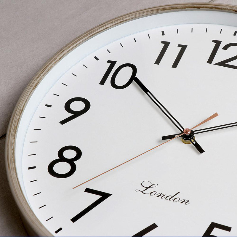 Guevara Wall Clock, Light Brown