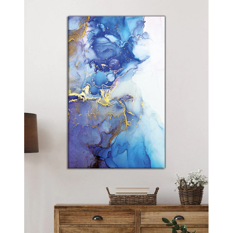 Elegant Decorative Tempered Glass Painting, 18.1 x 28.3 inches | 100% Tempered Glass, Thickness: 0.16 inches | Stunning Artwork for Home Décor, Living Room, & Office Spaces, Durable & Easy to Clean