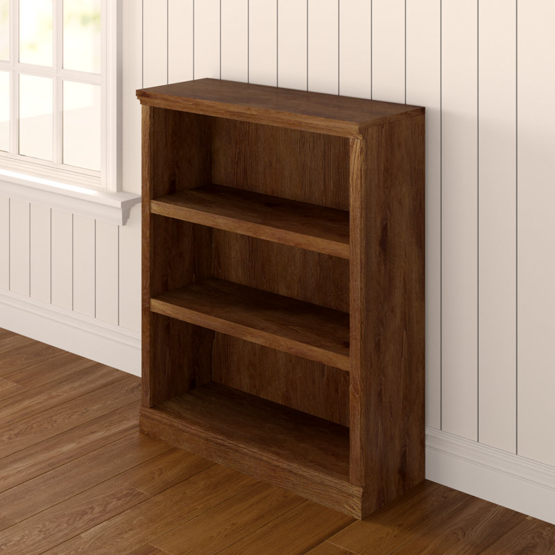Hartman Bookcase, Oiled Oak, (3 Shelves) 43.78" H x 35.28" W x 13.23" D