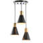 Luminaire suspendu conique à 3 lumières Zurcher