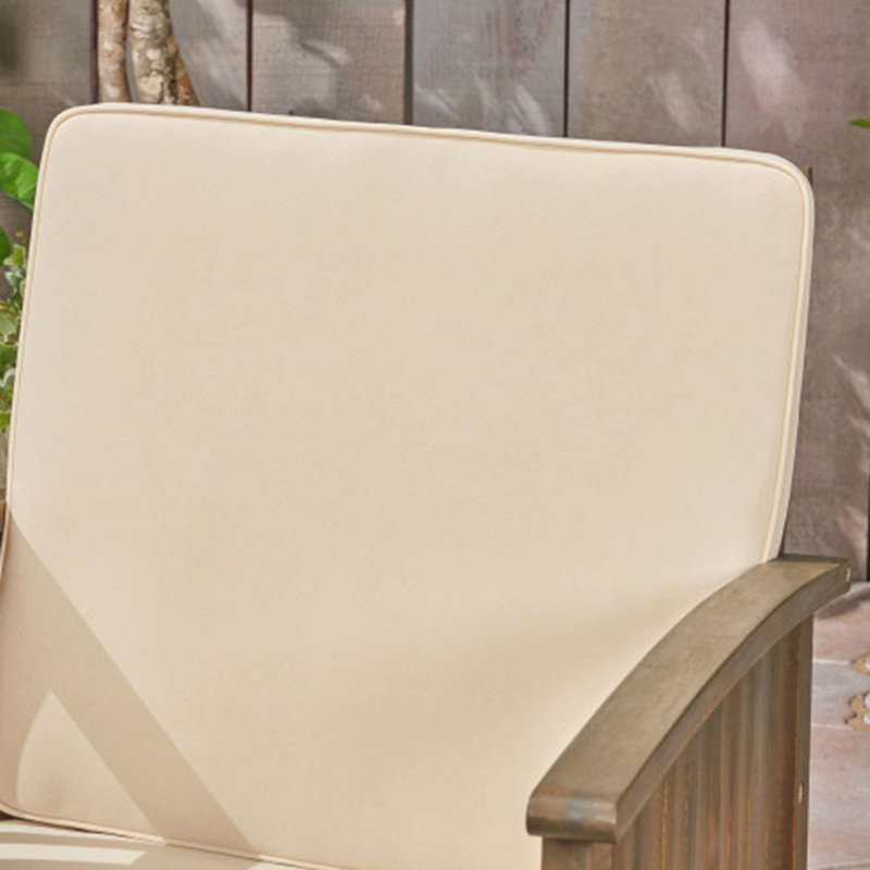 Ensemble de 4 chaises d'extérieur en bois d'acacia pour l'extérieur