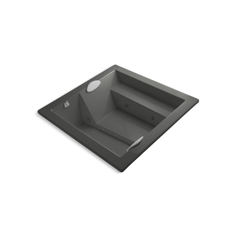 Consonance® 72" x 72" Drop-in Whirlpool, Thunder Grey