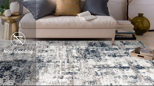 Modern Rugs For Living Room 2x3 Small Rugs for Bedroom 2x4 Entrance Rug  Washable Gray Blue Navy Beige 