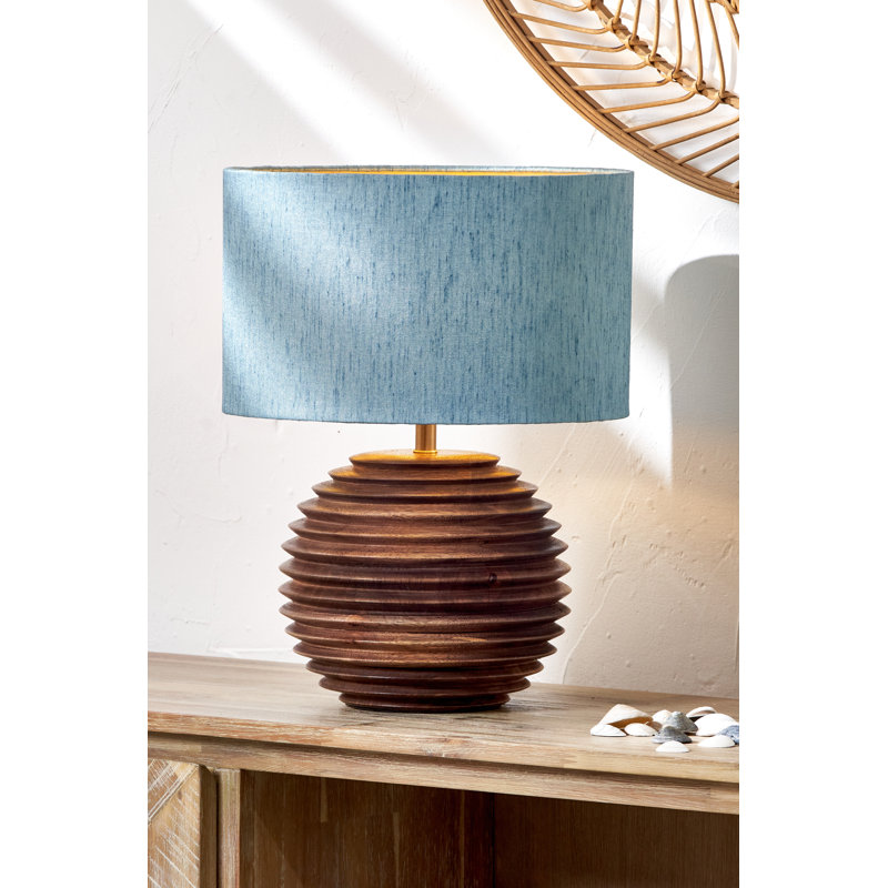 Pembury Wood Table Lamp, 27" H x 22" W x 22" D