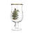 SPODE CHRISTMAS TREE TULIP GLASSES S/4 17 OZ
