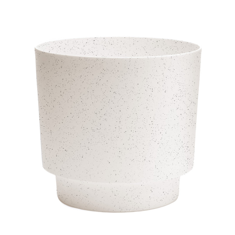 Pot de fleurs intérieur / extérieur Harlow, H 10,25 po x l 10,75 po x P 10,75 po, Ivoire ivoire