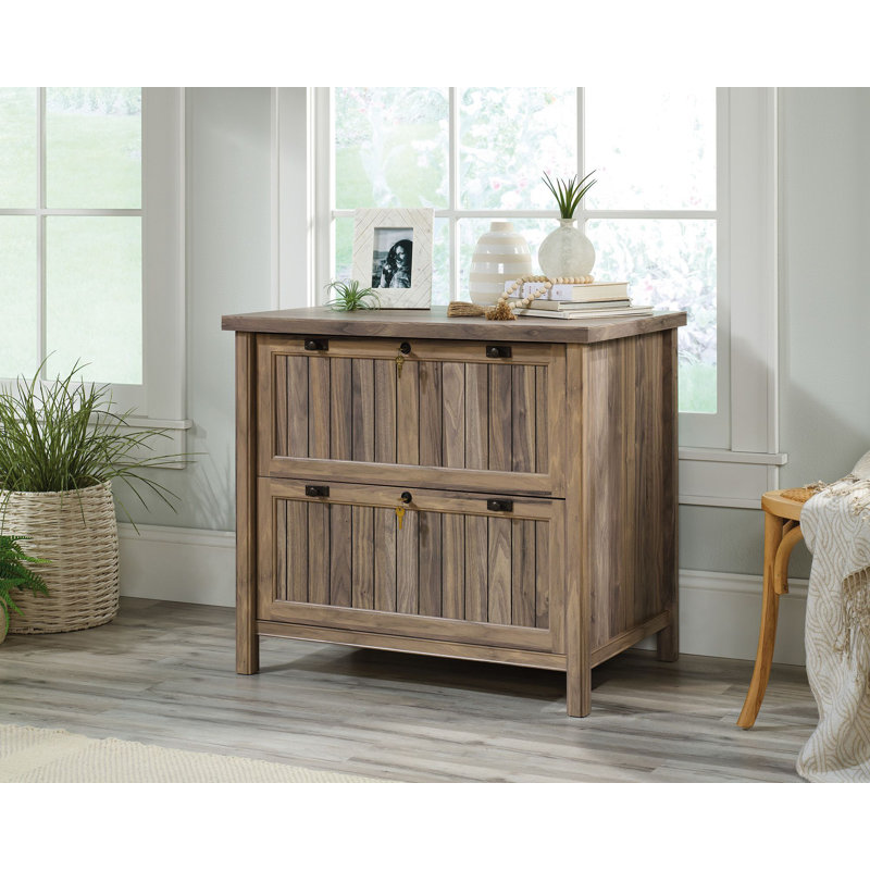 Jonnetta 33.386'' Wide 2 -Drawer File Cabinet, Light Brown