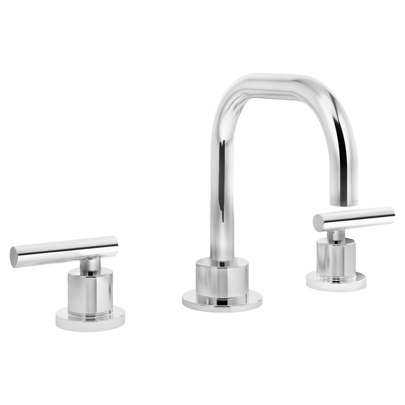 Robinet de salle de bain à large entraxe Dia, Chrome poli