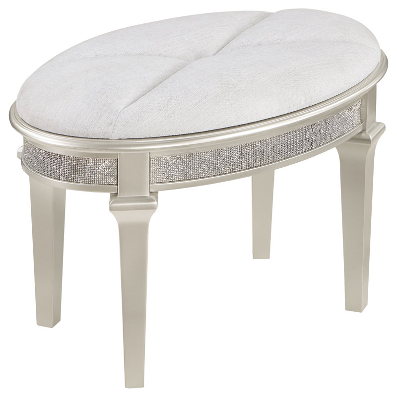 Solid + Manufactured Wood Accent Stool