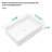 19.63"x13.69" White Ceramic Rectangular Vessel Bathroom Sink