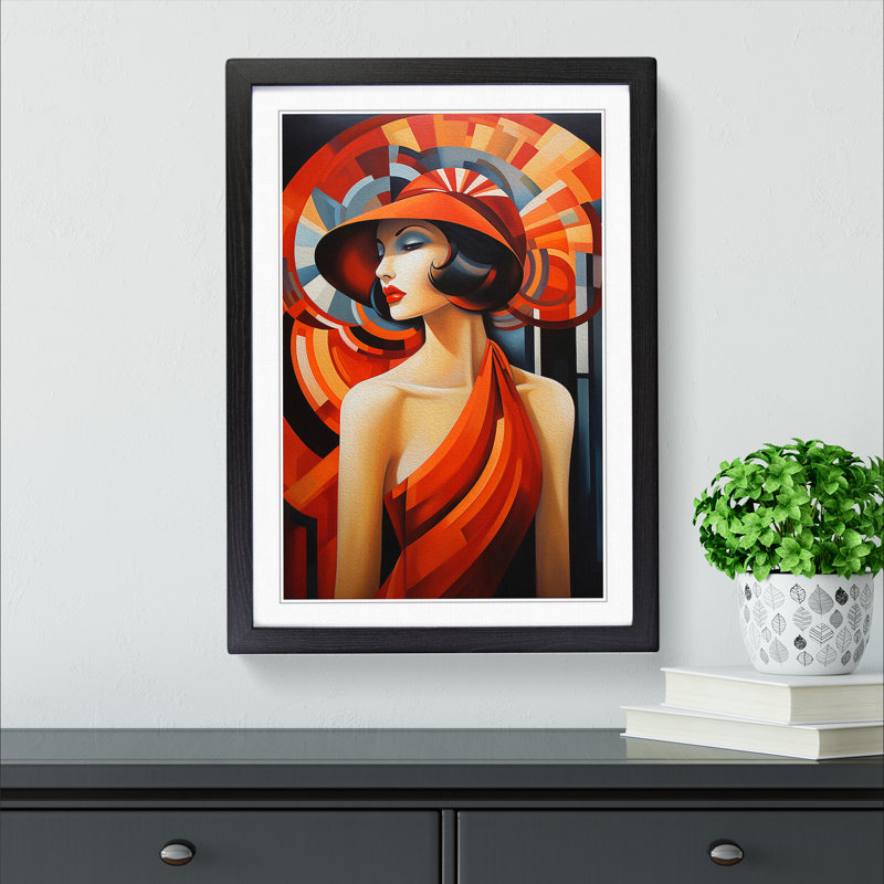 Single Picture Frame Print on Wood, Black Framed, 34cm H x 25cm W