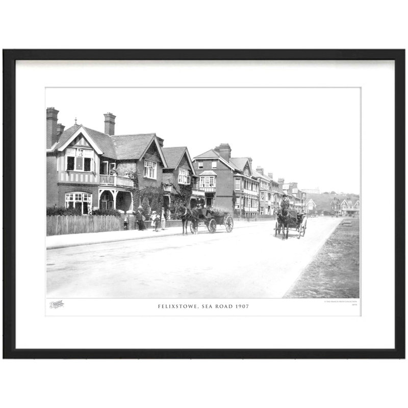 Felixstowe, Sea Road 1907 by Francis Frith - Single Picture Frame Print, 60cm H x 80cm W  x 2.3cm D