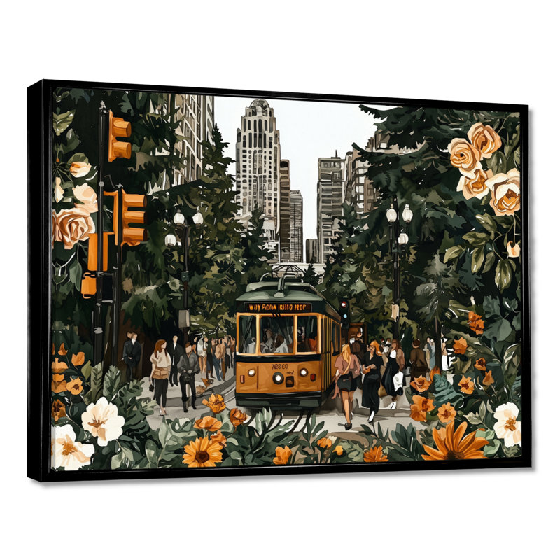 Abstrait quartier de Vancouver, impression sur toile City Vancouver, H 12 po x l 20 po, Noir