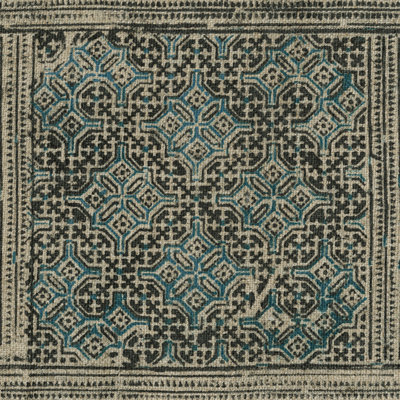 Block Print Textile III - Wrapped Canvas Print