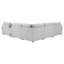 Canapé modulaire inclinable électrique gris 6 pièces Collins-122873928