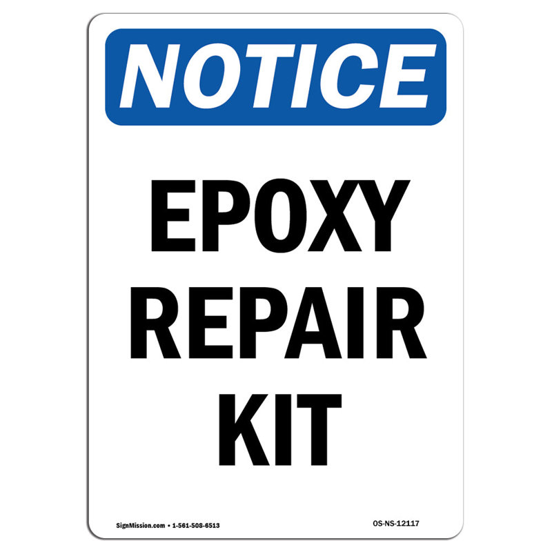 Epoxy Repair Kit Sign