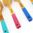 CooknCo Wood Round Kitchen Utensil Set