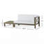 Ensemble de causeuse et table basse d'extérieur en bois d'acacia Seana-69842596-69842595-101249909