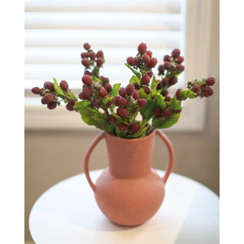 Artificial Blackberry Fruit 16.5", Red