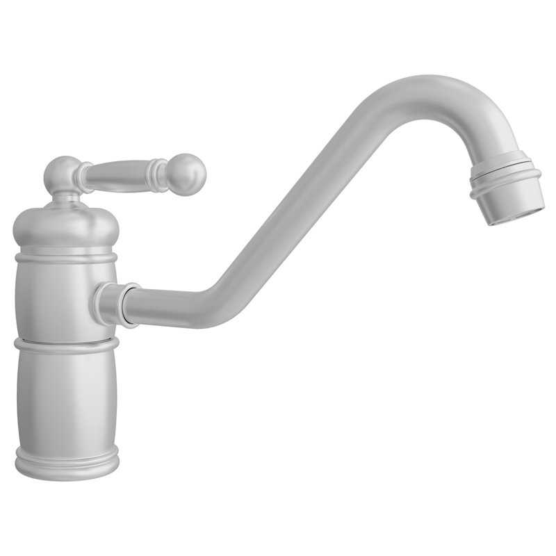 Nadya Single Handle Kitchen Faucet, Stainless Steel (PVD)