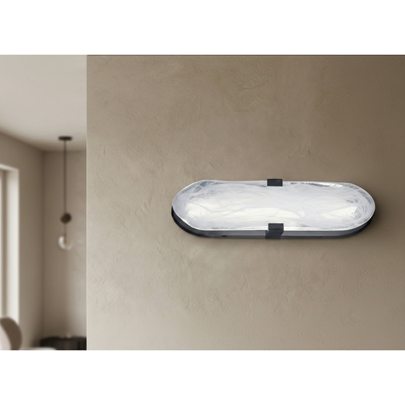 Applique murale à DEL Willmina, 16.25" H x 4.25" W x 3.25" D, Matte Black, 1500, 20