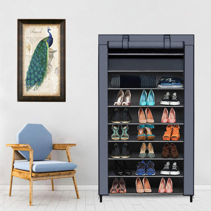 45 Pair Shoe Rack, Grey