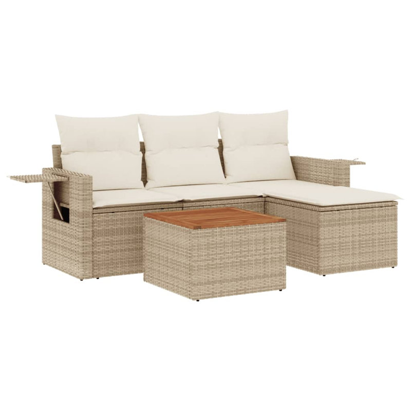 Ensemble de canapé de jardin Vidaxl beige