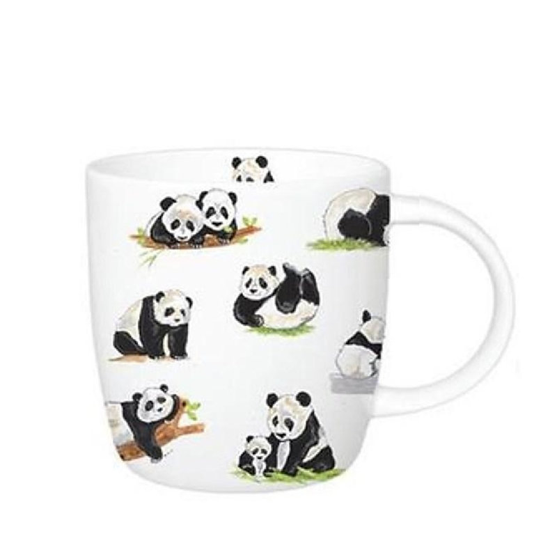 Tasse à thé & soucoupe en porcelaine panda Dallon