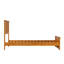 Lit plateforme en bois massif avec pied de lit assorti Marshallville-106894962-106894961