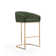 Lioba Upholstered Counter Stool with Metal Frame
