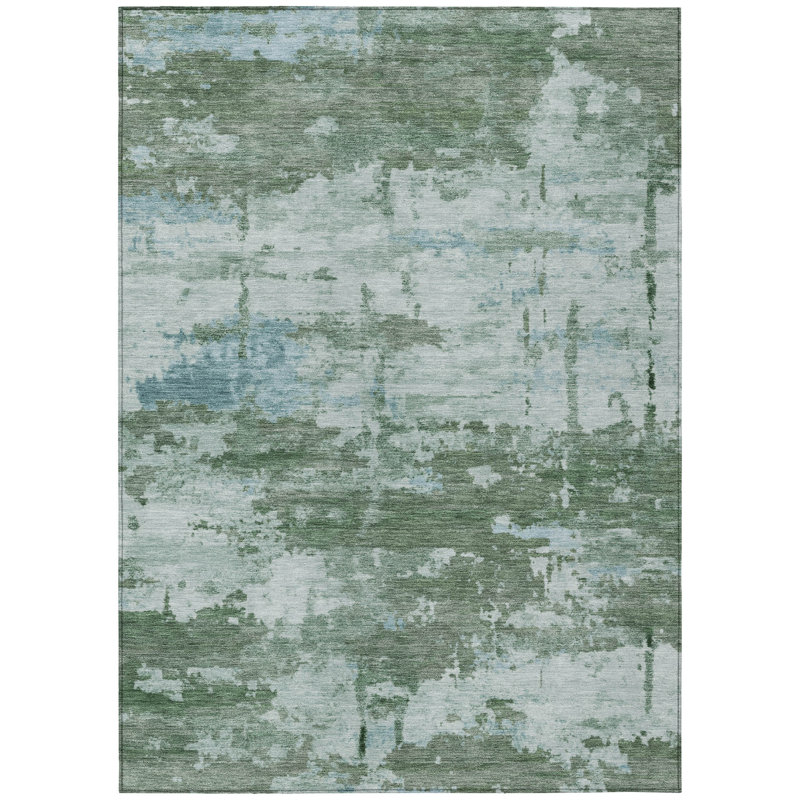 Machine Washable Indoor/Outdoor Jadiel ACN2362 Abstract Rug, Rectangle 9' x 12'