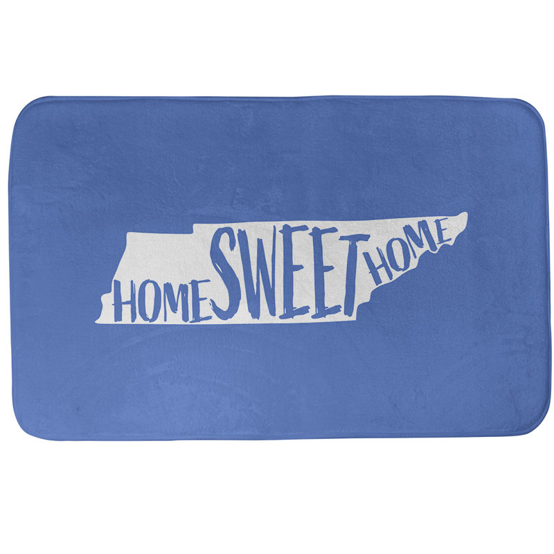 Tapis pour salle de bain allentown pennsylvanie, l 17 po x L 21 po, Rouge / Blanc, Tennessee