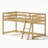 Kids Twin Low Loft Bed - Convertible To Bunk Bed, Solid Wood Modern Bed Frame With LED Strip Lighting, OAK.-123882293