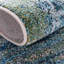 Tapis bleu clair tissé à la machine à motif abstrait Keimar-24431689