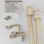 Tringle à rideaux simple ajustable en fer beige Nicastro de 1 po de diamètre-87891140