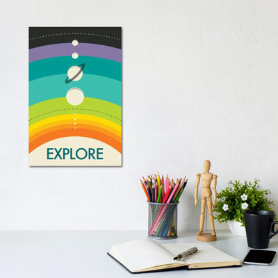Solar System 1 Piece Wrapped Canvas Painting