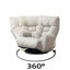 Siège de terrasse réglable avec coussin souple et cadre en métal stable