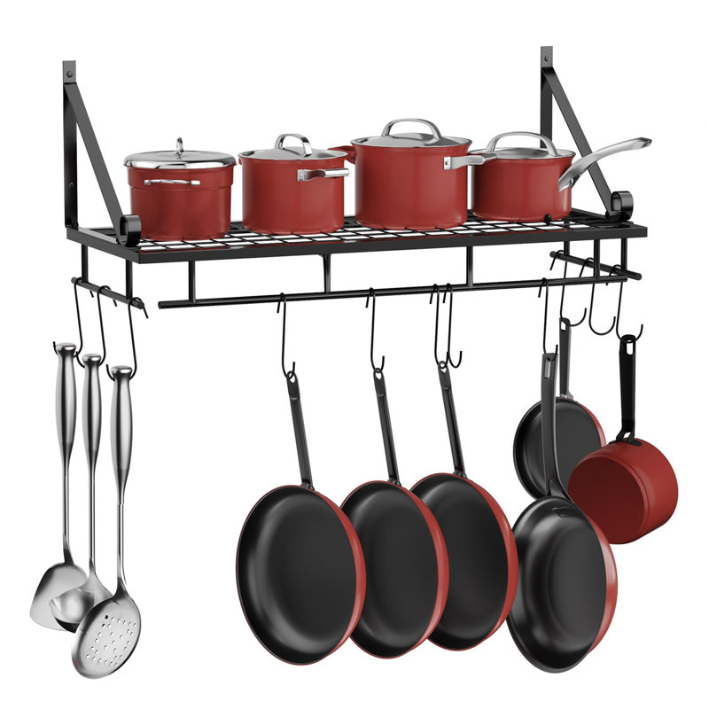 Metal Rectangle Wall Mounted Pot Rack