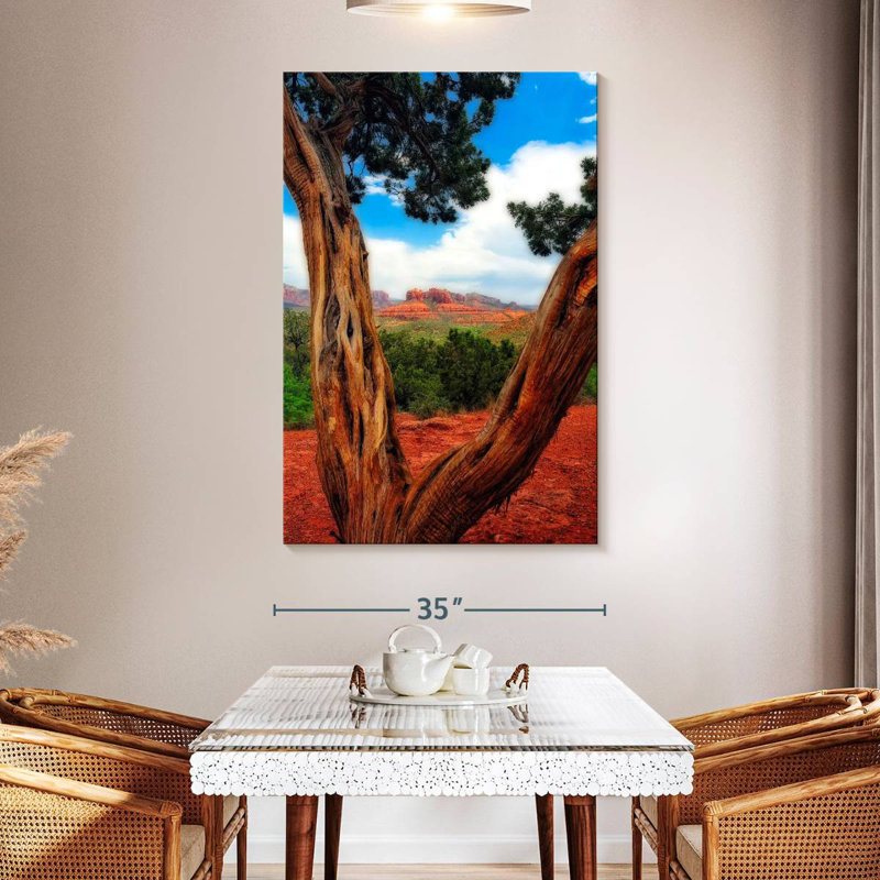 Aime Desert Reds, 51" H x 34" W