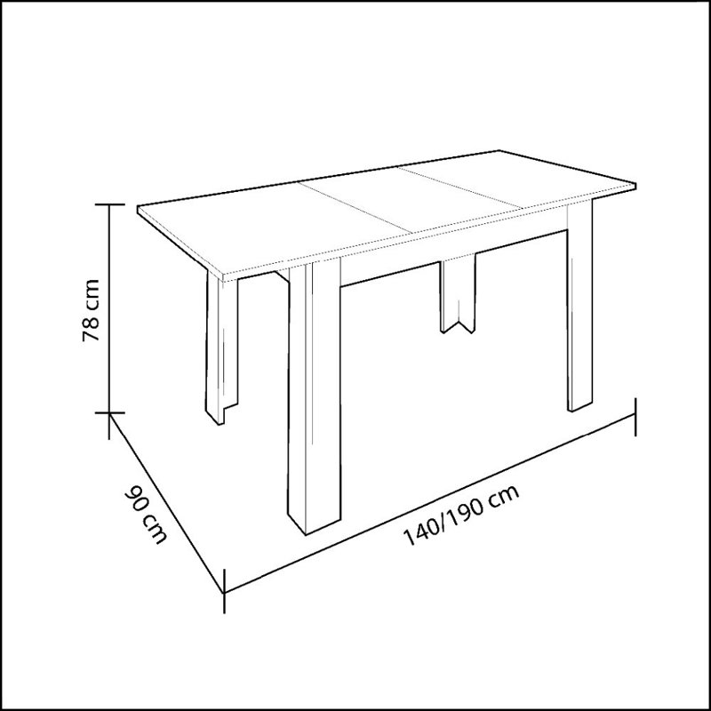Emmy-Lou Beech Metal Base Dining Table, Natural, White