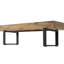 Banc de 59 pouces pour la chambre à coucher, la salle à manger et le vestibule, dessus, pieds en métal, finition noire, fonction de glissement, installation facile et rapide avec manuel de support en ligne