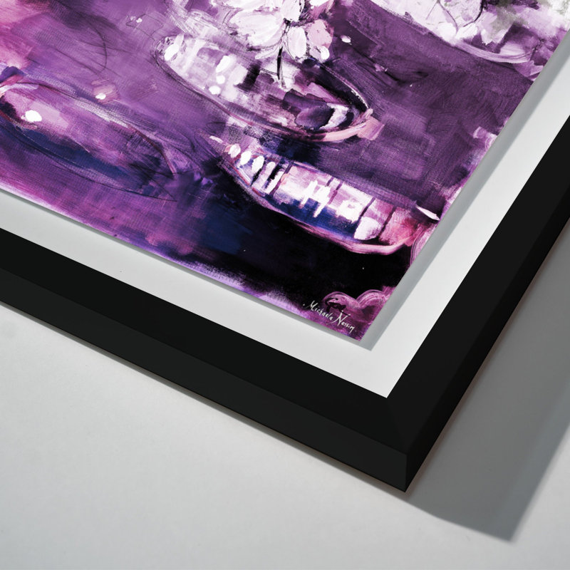 Oliver Gal Michaela Nessim - Through the Lilac Sunrise Floral & Botanical - Luxury Shadowbox Framed Wall Art