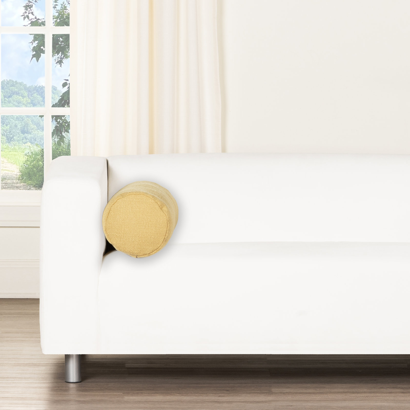 Birch Lane Coolidge Throw Pillow Bolster, Yellow
