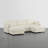 112" W 5 - Piece Modern Soft Upholstered Modular Sectional Sofa With 2 Ottomans-1023672003