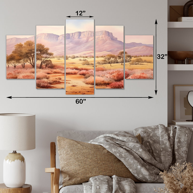 Paysage australien australien, art mural multi-panneaux Australie