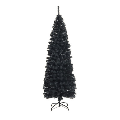 72" H Slender Black Fir Christmas Tree